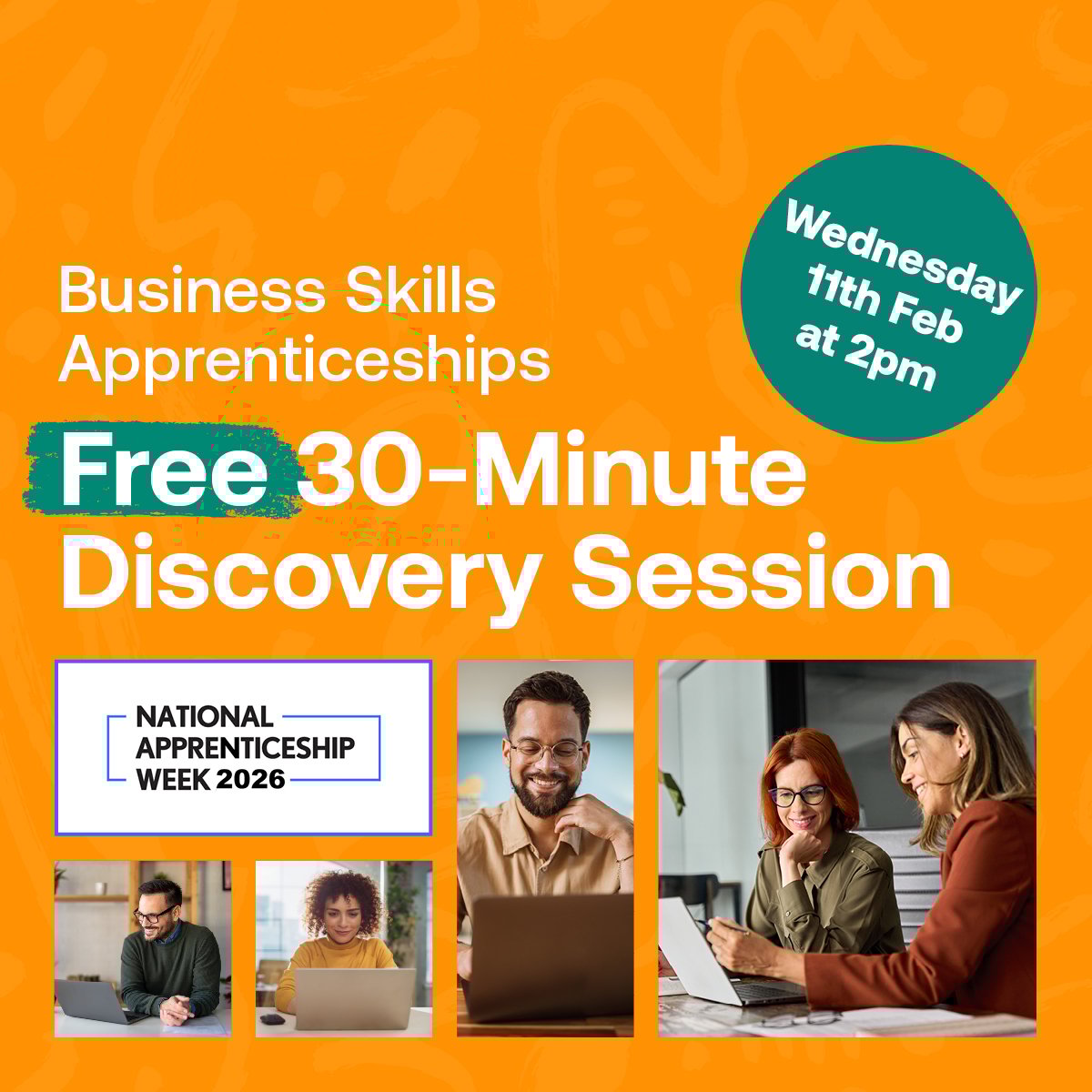260121 Discover Business Skills Apprenticeships Socials 11 Feb WEB IMAGE