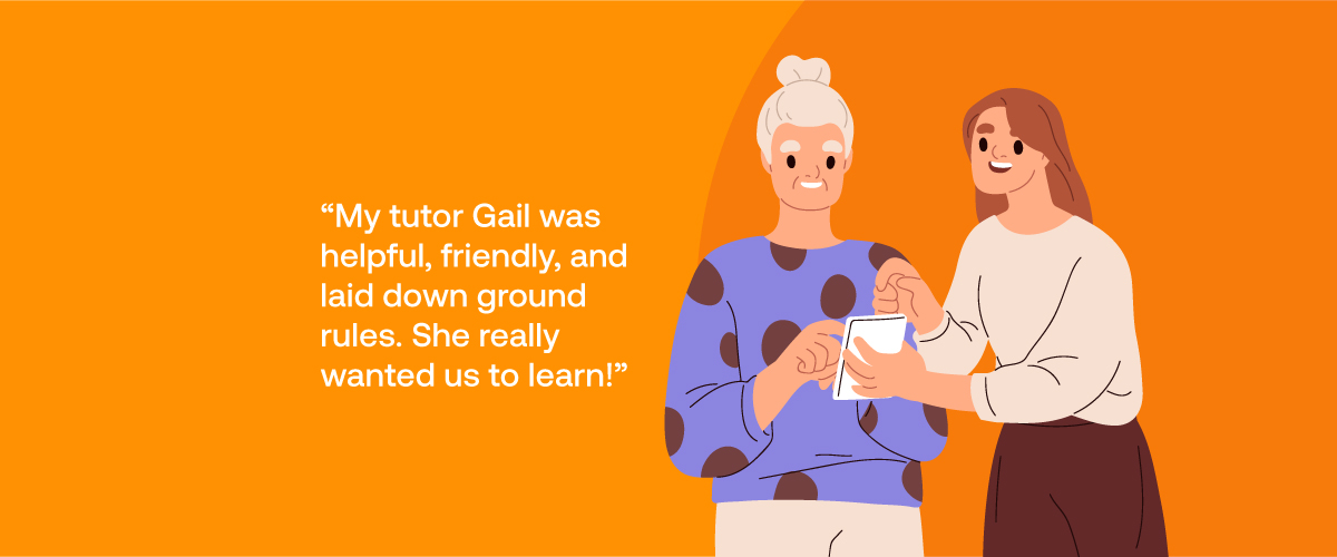 Ruth’s gained digital proficiency through a free skills course.